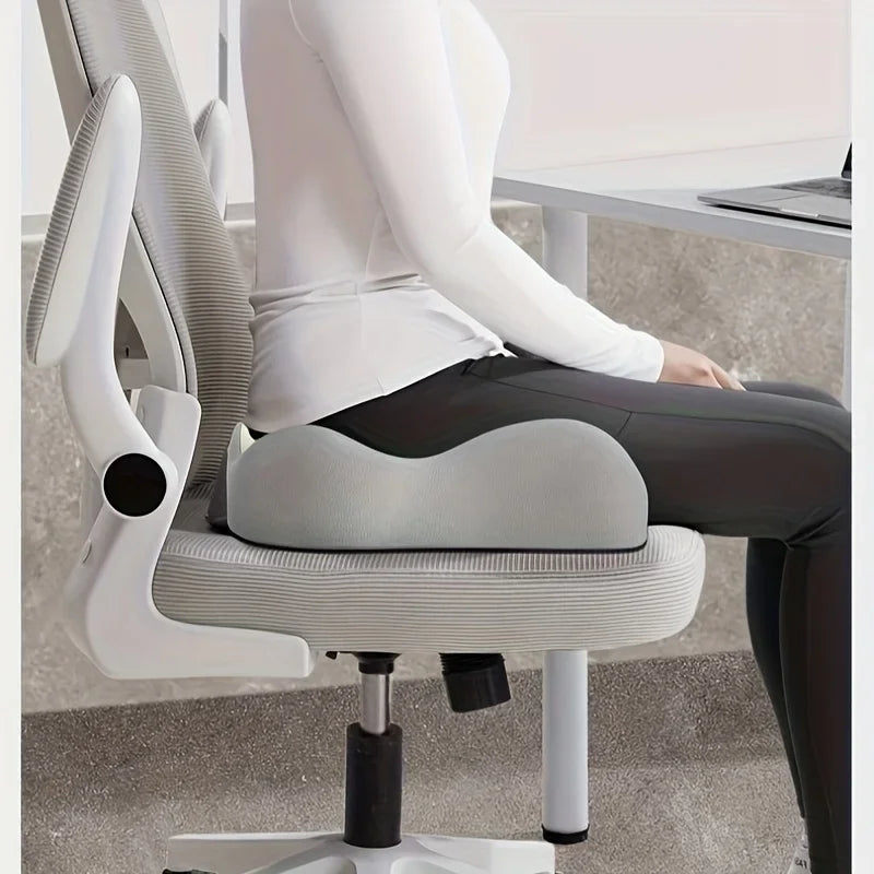 Ergonomic Office Seat Cushion】3-Zone Memory Foam Lumbar Support Pillow Breathable Posture Corrector for Car Office Wheelchair
