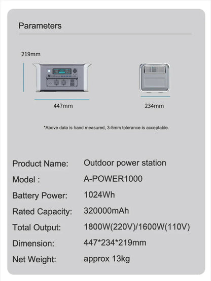Portable Solar Power Station Ctolity Warehouse Stock Power Store