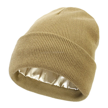 Unisex Satin Lined Anti Static Beanie Hat For Women Winter Silk Lining AliExpress