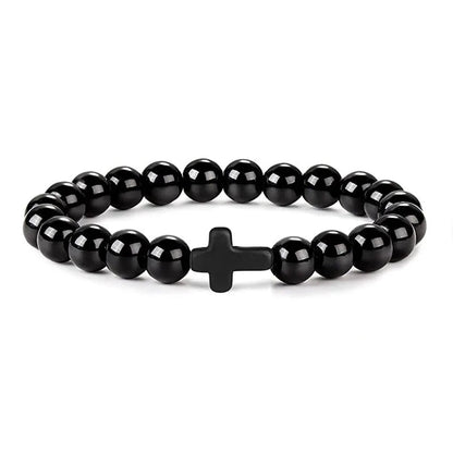 Men's Prayer Onyx Meditation Beads Bracelets Stone's Store