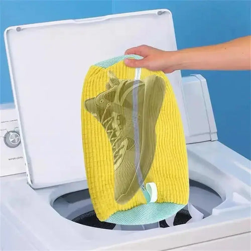 1/2PCS Washing Shoes Bag  Protector Fluffy fibers Polyester Washing Shoes Machine Friendly Laundry Bag Drying Bags Shop1102811280 Store