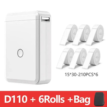 Niimbot D110 Portable Mini Printer Thermal Adhesive Sticker Label AliExpress