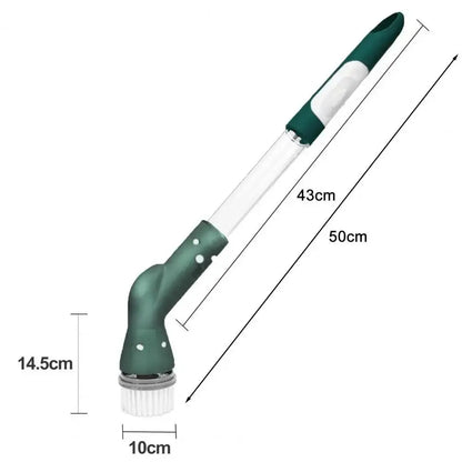 Cordless Electric Cleaning Brush With 4 Replaceable Heads Auto Spin