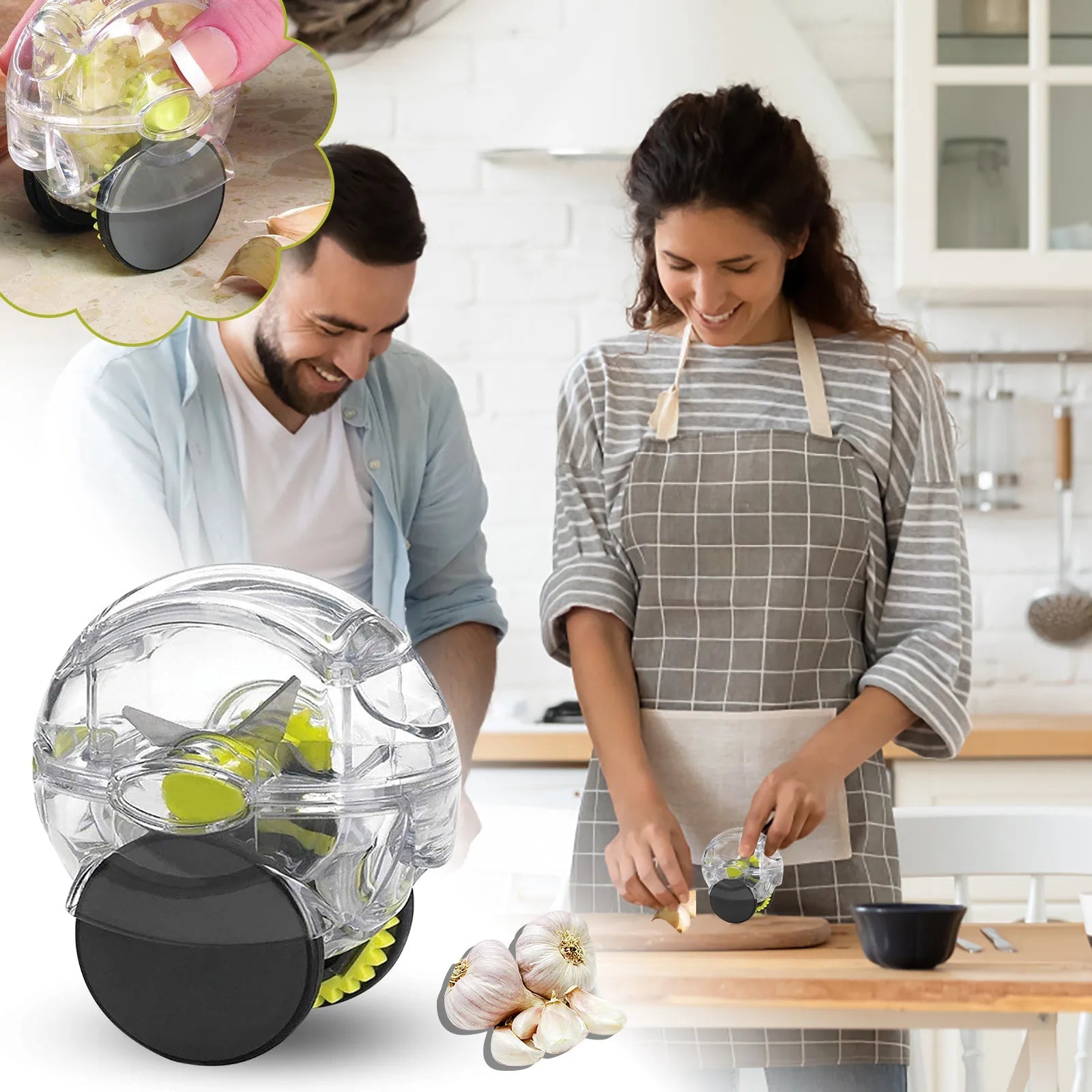 Rolling Garlic Mincer - Kitchen Gadget for Crushed Garlic Shop1103212724 Store