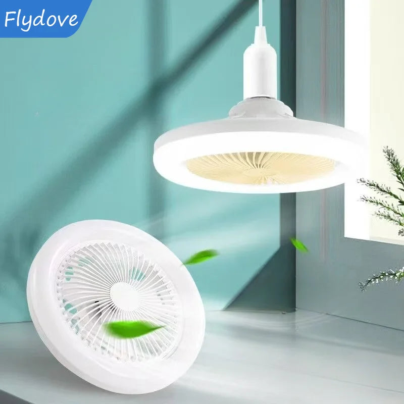 Remote Control Lighting Rotatable 3in1 Ceiling Fan Lamp E27 Converter Base Lighting Base for Bedroom Living Room LED Home Decor
