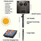 1pc Solar LED String Light 50LED Tube Rope String Lights With 8 Modes AliExpress