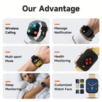New SmartWatch 1.83" Big Color Screen Full Touch Custom Dial Smart