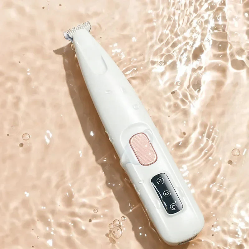 New Dog Paw Trimmer with LED Light Fully Waterproof Pet Hair Trimmer with LED Display Dog Clippers for Grooming 18mm Widen Blade BigBigEyes Store