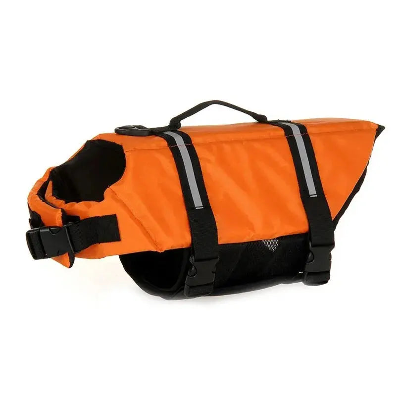 Dog Inflatable Swimsuit Easy to Carry Pet Life Jacket with Pump, Size: Chocolate Chronos