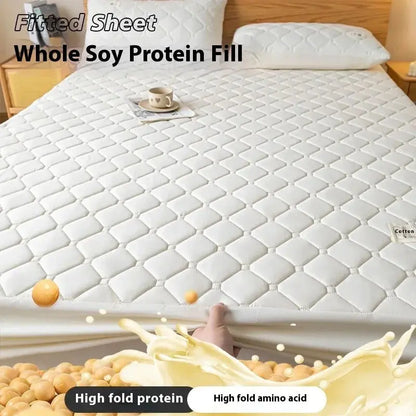 Padded Waterproof Mattress Dust Proof Protective Cover Washable