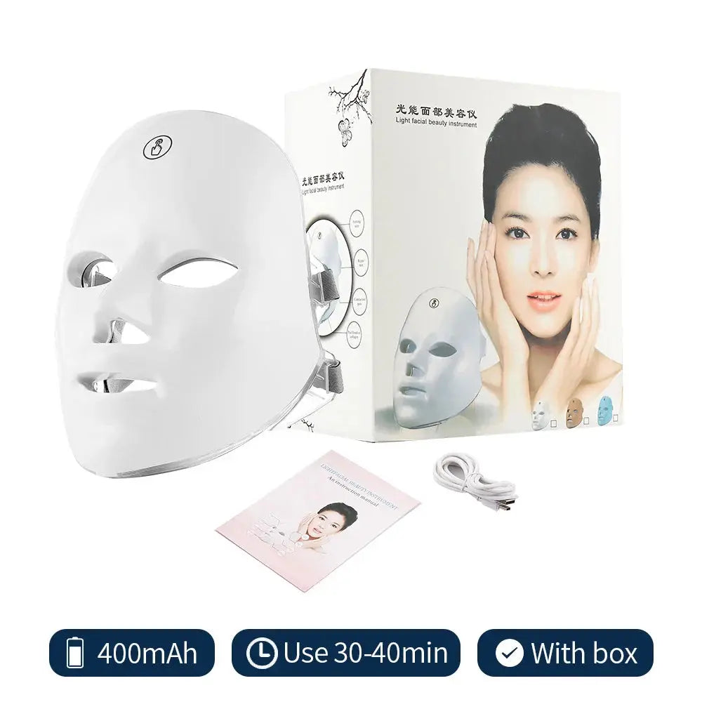 Sam Bam 7-Color LED Photon Facial Mask – Ultimate Skin Rejuvenation foreverlily Store