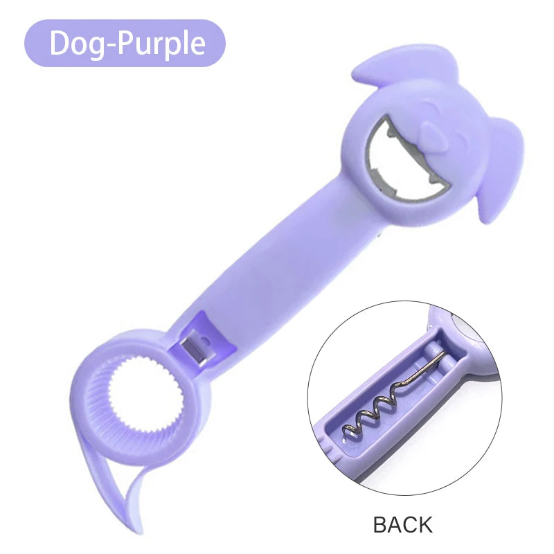 Multifunctional Four-In-One Safety Can Bottle Opener Household Canned Bottle Cap Screwing Device Home Tool