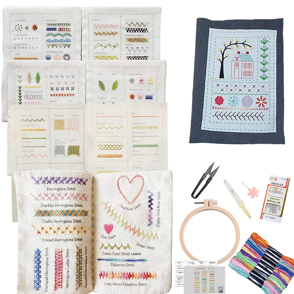 StitchCraft™ DIY Embroidery Book 🪡📘