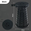 Silla Telescópica Plegable de Plástico Portátil Ligera - Taburete Compacto de Altura Ajustable Perfecto para Pesca, Playa y Camping
