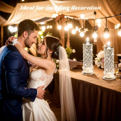 Crystal Rose LED Candles: Safe, Sparkling Romance Without Flames ✨