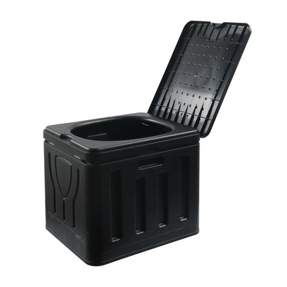 Portable Outdoor Toilet 4-in-1 Car Bucket Reusable Trash Foldable Odor-Proof Emergency Toilet for Camping Road Trips Caravan