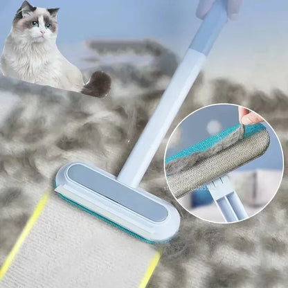 Pet Hair Removal Set Tool Reusable Static Removal Gloves Double-Sided Grooming Gloves Remove Dog Cat Hair Carpets Sofa Cleaner