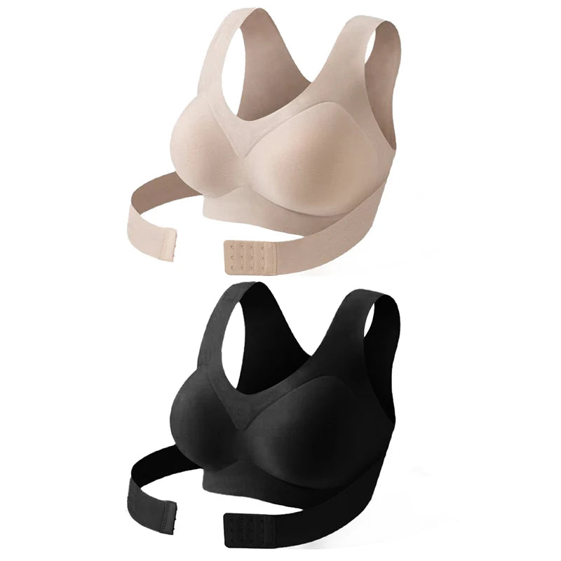 AlignLift™ – Sujetador postural con cierre frontal y soporte cruzado en la espalda 💪