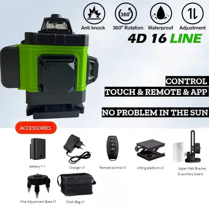 tripod/nivel a laser 16 Lines Laser profesional Level green line Self-leveling 360 autonivelant Shop1103845890 Store