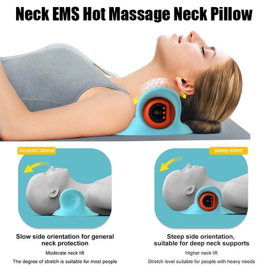 PulseComfort: EMS Neck Massage Pillow KEMOKO Beauty Store