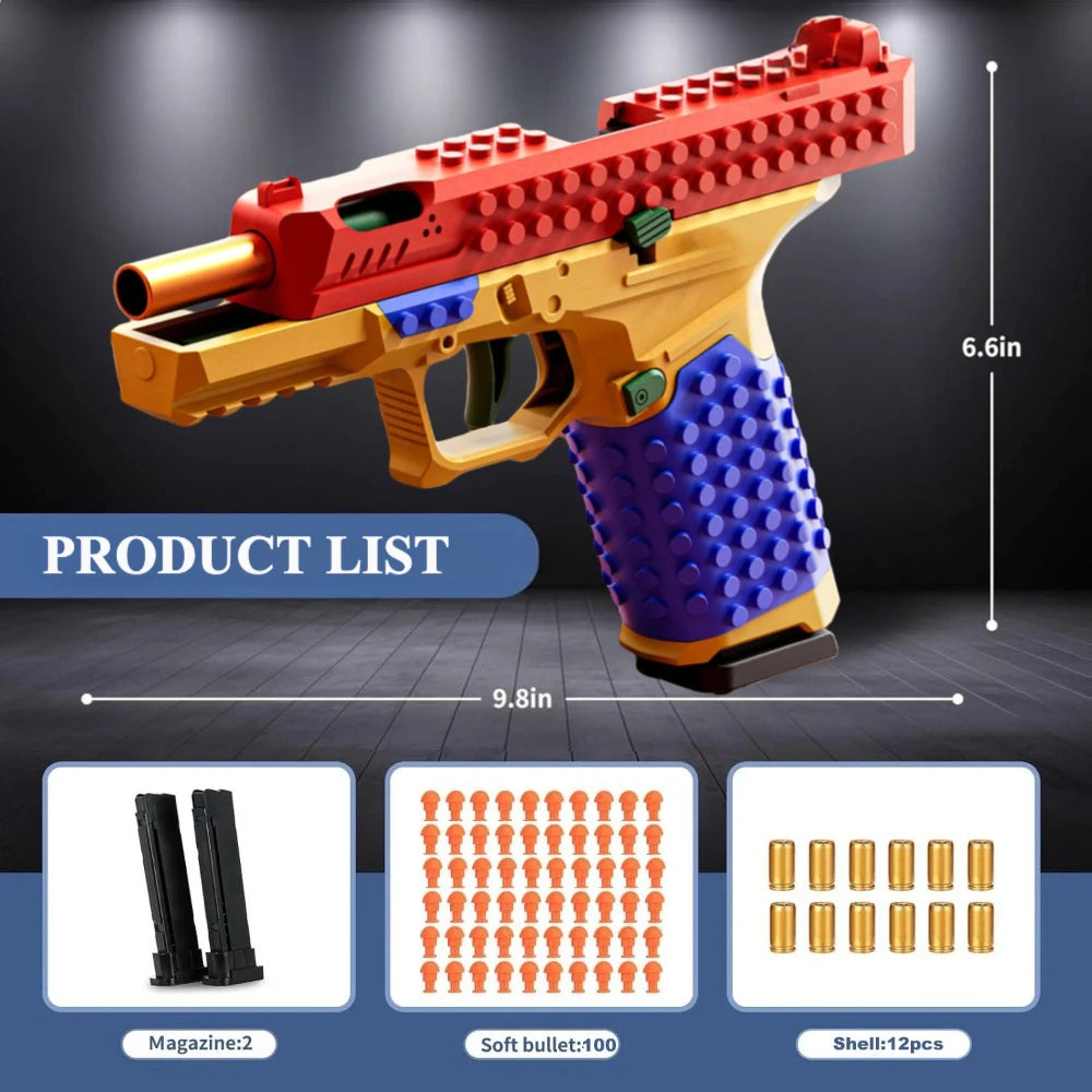 BrickBlaze™ Bláster de juguete DIY 🔥🧱 Crea tu potencia de fuego