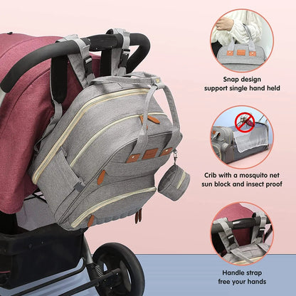 3-in-1 Diaper Bag & Baby Bed YOURSChoice Store
