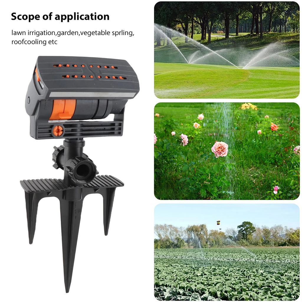 Rociador AquaSweep™ 💧 — Cobertura Amplia y Ajustable para Jardín