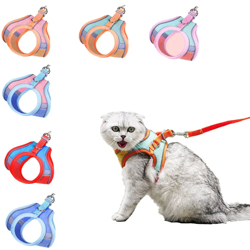 Small Cat Leash and Harness Set – Reflective, Escape-Proof with Bell" Shop1102981138 Store