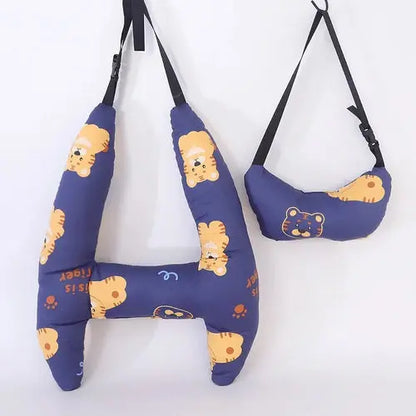 1 Set Cute Kid and Adult Car Sleeping Neck Head Support H-Shape Travel