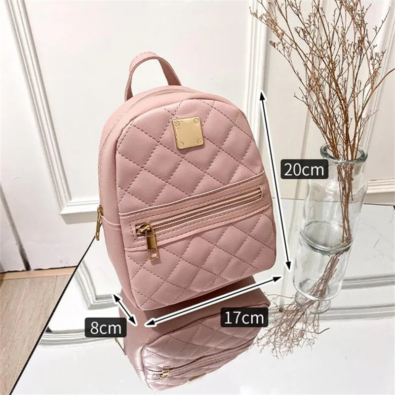 Women's Embroidered Double Pocket Shoulder Bag - Fashionable Tote