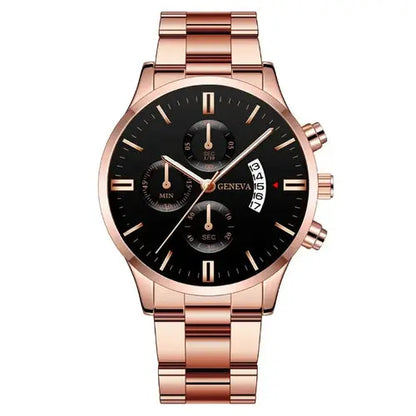 2023 Luxury Fashion Mens Watches Silver Stainless Steel Quartz Wrist