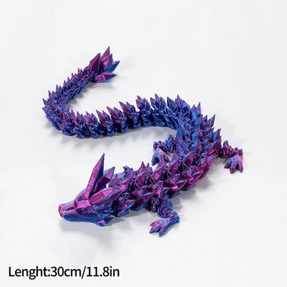FlexiCrystal Dragon: 3D-Printed Magic in Motion Creatinglife Store