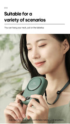 Portable Hanging Neck Fan Mini Cooling Waist Fans Bladeless USB Rechargeable Sports Cooler Fan For Outdoor Sports Travel Stone's Store