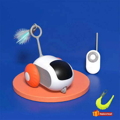 Smart Cat Toy 2 Modes Automatic Moving Remote Controlled Toy Car for Cats Dogs Interactive Playing Kitten Training Pet Supplies Stone's Store