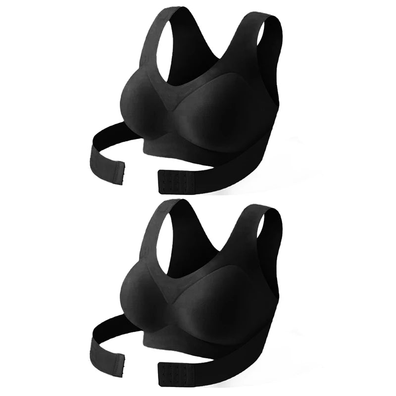 AlignLift™ – Sujetador postural con cierre frontal y soporte cruzado en la espalda 💪
