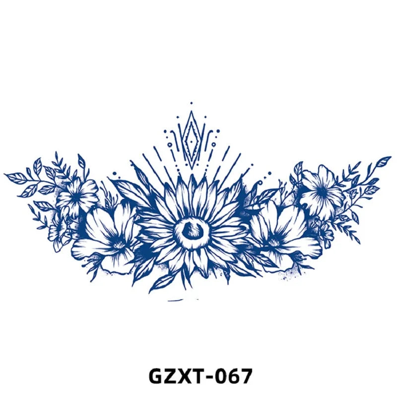 New Wholesale Juice Chest Stickers Tattoo Herbal Semi-permanent Back Tatoo Wings Tattoo Stickpaper WAM-girl Store Store