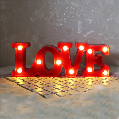 Love Heart LED Lamp Wedding Party Romantic Red Pink Night Light Ornament Birthday Christmas Home Decoration Valentines Day Gift Shop1103809145 Store