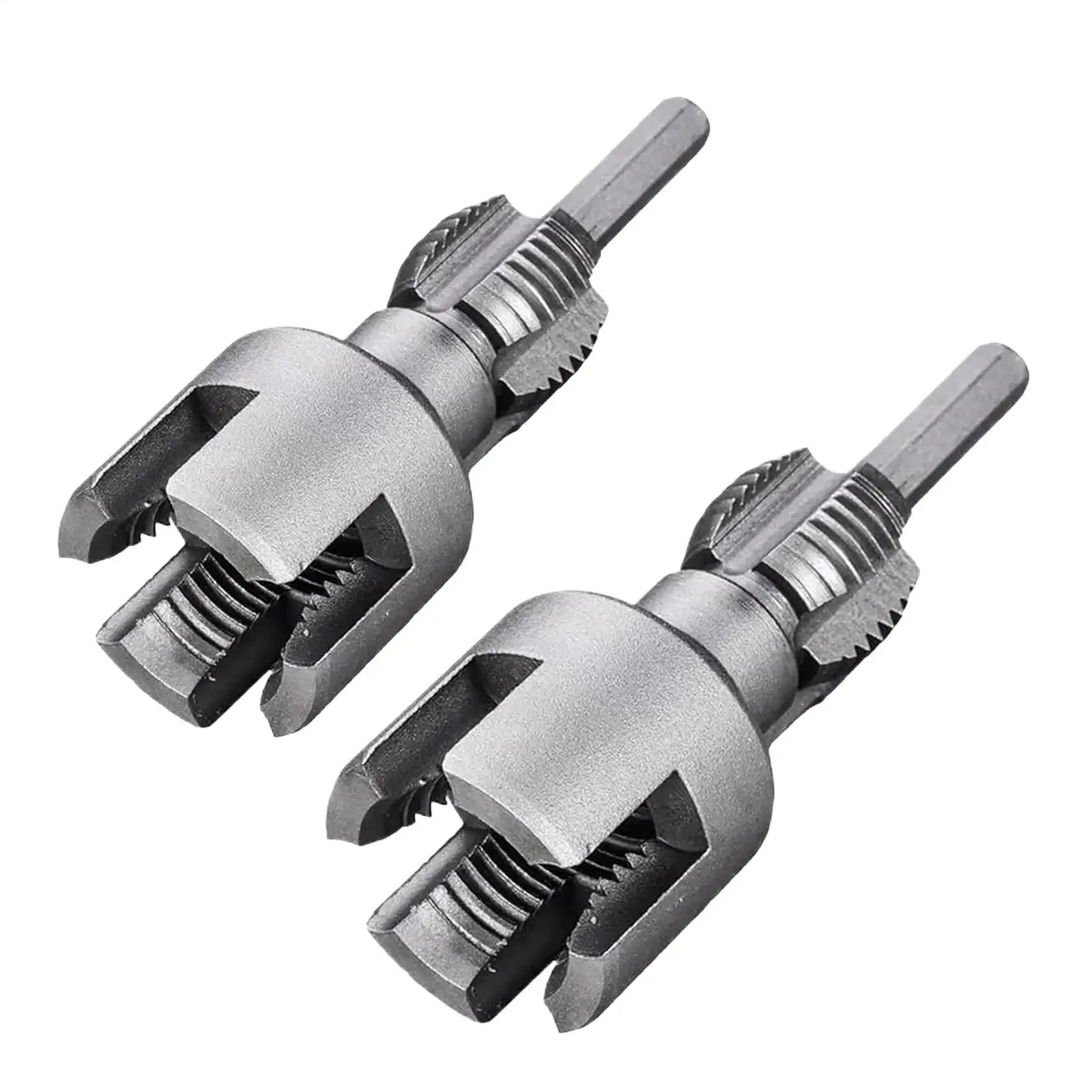 2pcs Water Pipe Threader Tapping Tool Internal Thread External Thread Integrated Die Water Pipe Opener