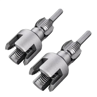 2pcs Water Pipe Threader Tapping Tool Internal Thread External Thread Integrated Die Water Pipe Opener