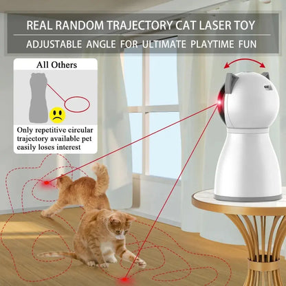 Laser Cat Toys for Indoor Cats, Trajectory Motion Activated Rechargeable Automatic Cat Laser Toy DJ Deal Store
