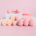 12-Piece All-Purpose Makeup Sponge Set, Made of 3 Loose Powder Puffs, 3 Mini Air Cushion Puffs, 3 Beauty Eggs and 3 Mini Beauty Shop Cherry Darling Store