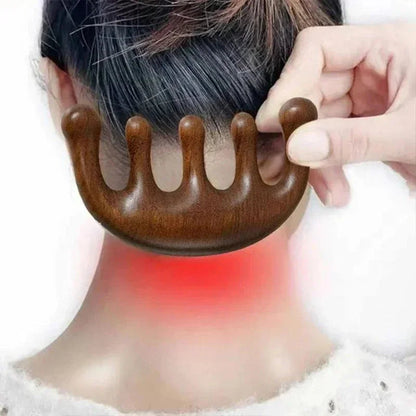 Massage Comb Head Massager Sandalwood Five Tooth Comb Whale Comb Scalp AliExpress