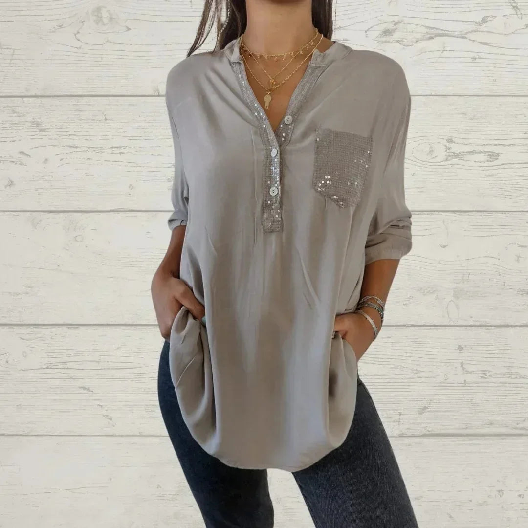 ShineEase V-Neck – Casual Glam in a Snap! TikTok Make Me Buy it Store