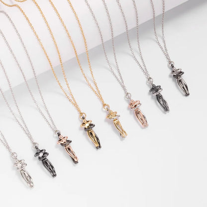 Forever Embrace: The Hug Couple Necklace One yuan Store