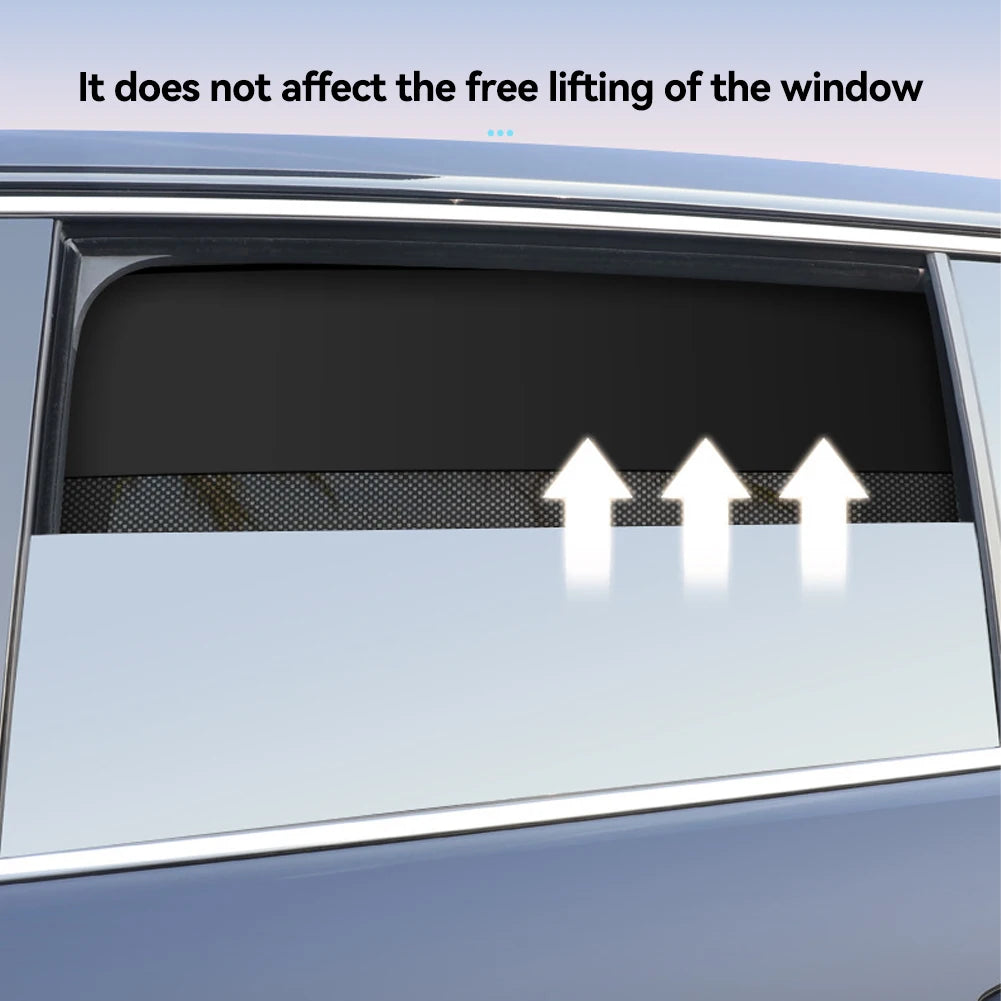 Parasoles magnéticos universales para ventanas de coche, cortinas de doble capa para privacidad en el coche, parasol protector de verano para camping, siestas y dormir.