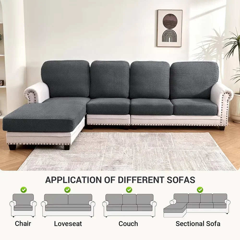 Premium Stretch Velvet Sofa Cover – Washable, Non-Slip, Pet & Kid Friendly