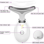 7 Modes Neck Face Lift Neck Beauty DeviceSlim Massager Face Lifting Tightening Facial Wrinkle Remover Face Care Beauty Machine