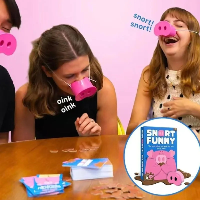 PiggyPlay™ Juego de Rompecabezas de Nariz 🐷🎲 ¡Ronca, Ríe, Gana!