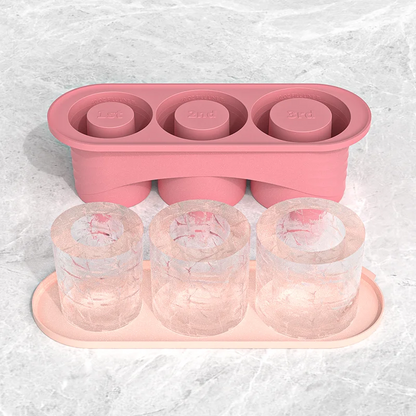 Ice Cube Tray for ST Cup Tumbler Cup , Cylinder-Shaped Silicone Ice Mold with Lid , Stanley Cup Accessories