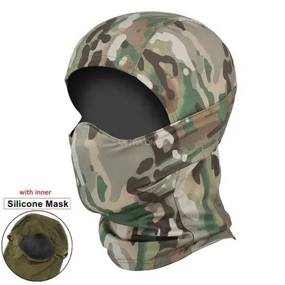Tactical Balaclava Mask Windproof Silicone Outdoor Headgear